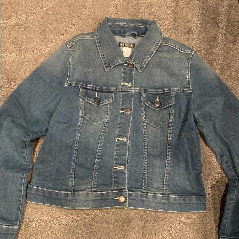 Angel wing denim jacket